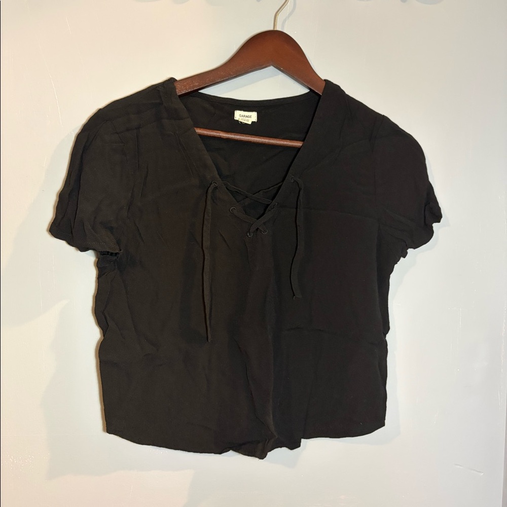 Garage Cropped Flowy Top